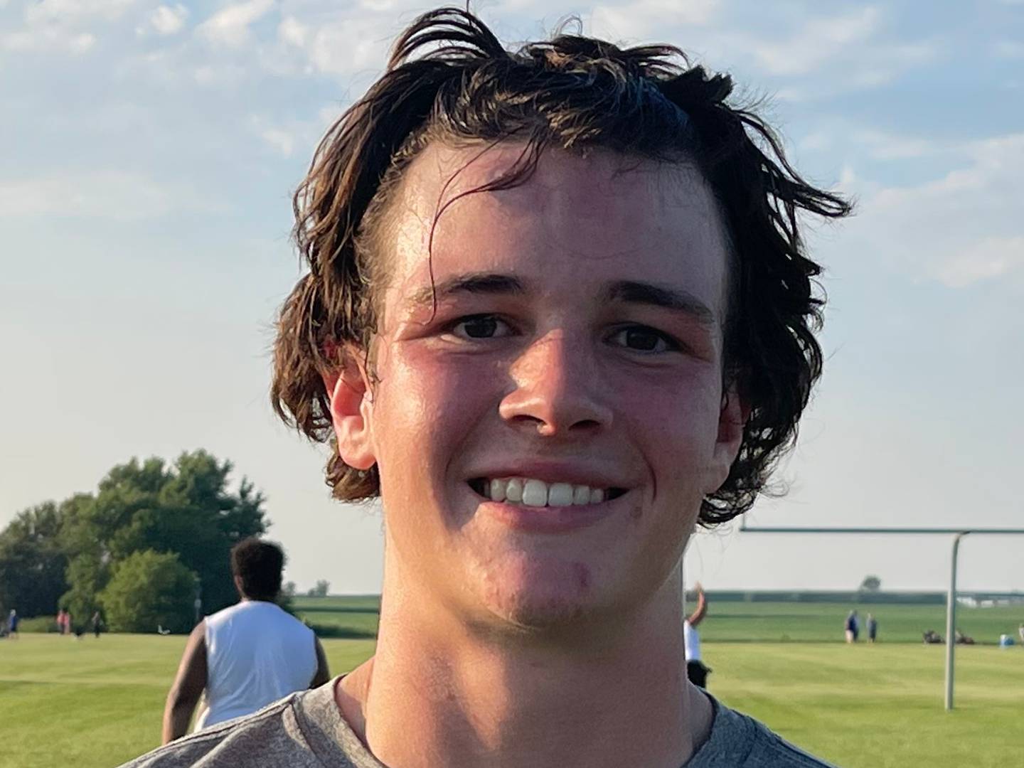 Burlington Central senior linebacker Robert Gall