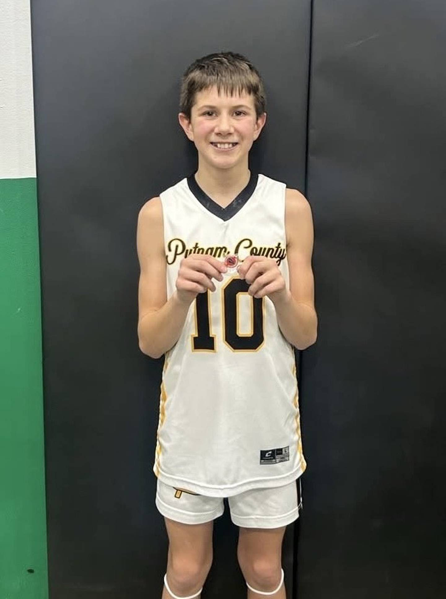 Putnam County's Hayden Doyle won the IESA Sportsmanship Award for the Pumas' regional championship game at Wethersfield.