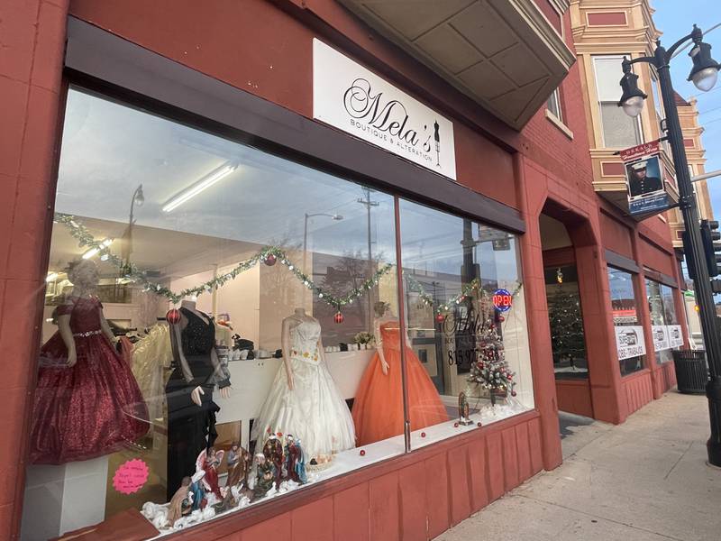 Mela's Boutique & Alteration is seen Dec. 19, 2023 at 659 E. Lincoln Highway in downtown DeKalb.