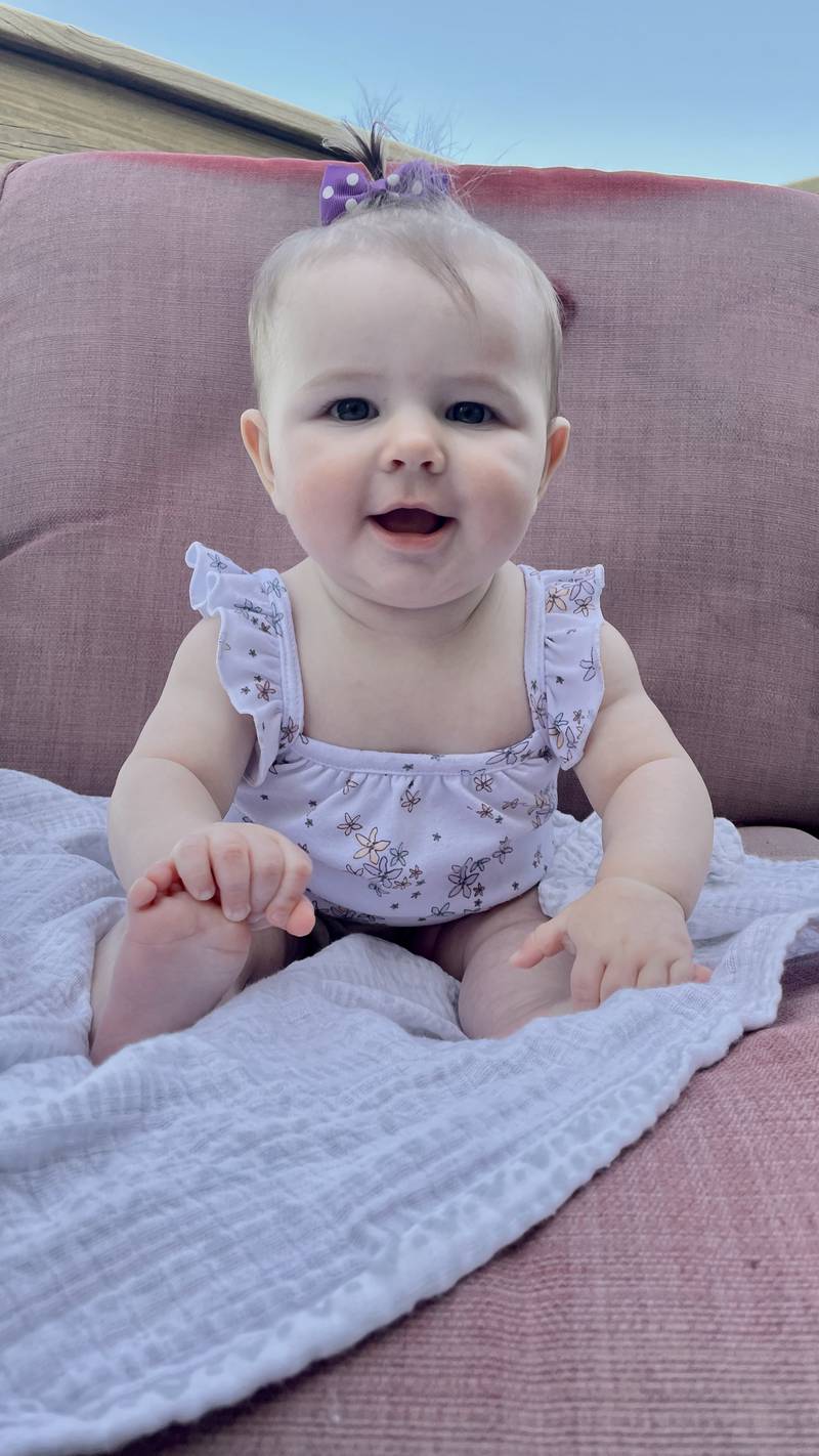 Collins Clara Cotter - 8 month old daughter of Hope Ingram and David Cotter of Princeton.