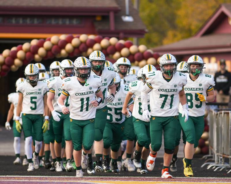 Coal City travels to take on Montini Catholic High School for the 4A quarterfinals game on Saturday Nov. 15, 2025, held at Montini Catholic High School.