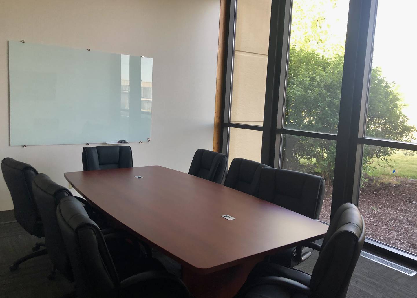 Conference room at the new Sandwich police station.