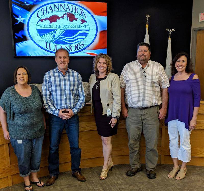 Village officials sworn in at Channahon Shaw Local