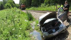 Newark woman injured in car vs. train crash near Bristol Township campground