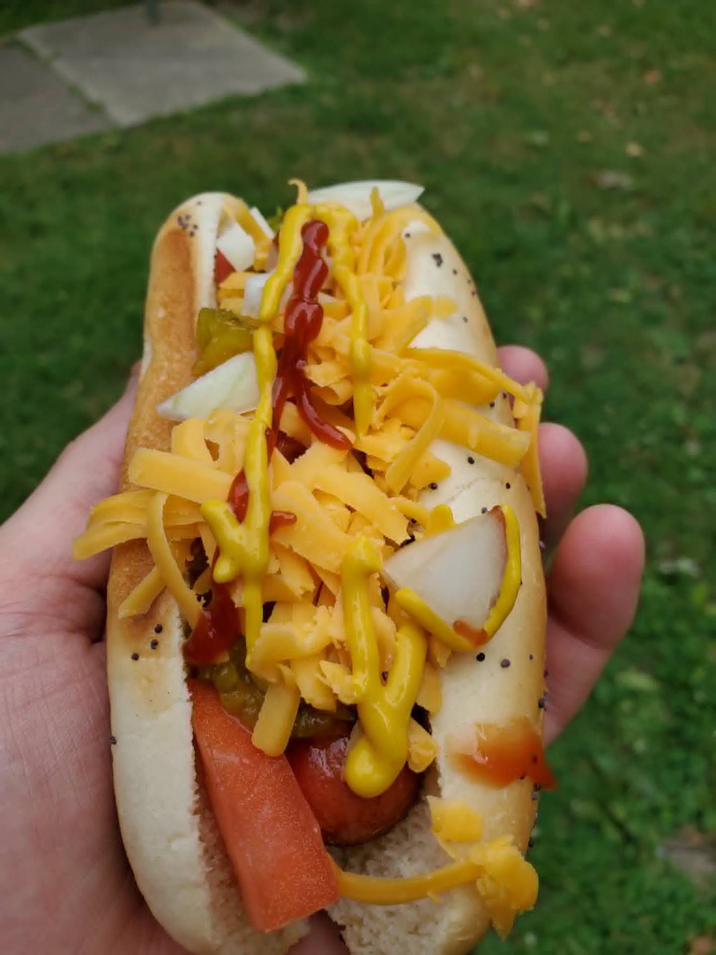 Hot dogs are almost always a hit when serving children or picky eaters this 2026 Memorial weekend. Set out a variety of toppings and let people pick the ones they prefer.