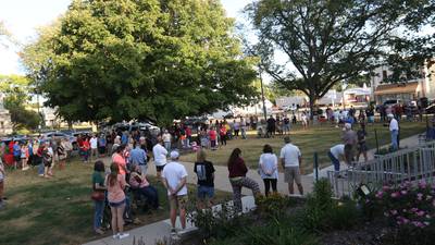 Photos: Princeton draws nearly 200 people for Charlie Kirk vigil
