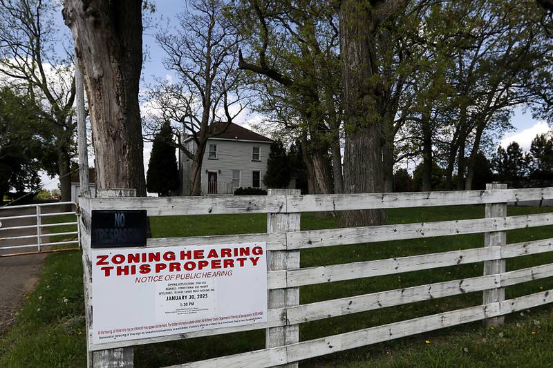 Olague Farms Meat Packing is requesting a conditional-use permit to build a slaughterhouse at 15712 Nelson Road in Hartland Township.