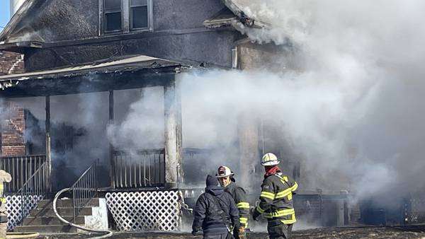 Two-story home fully engulfed in fire on Bucklin Street in La Salle