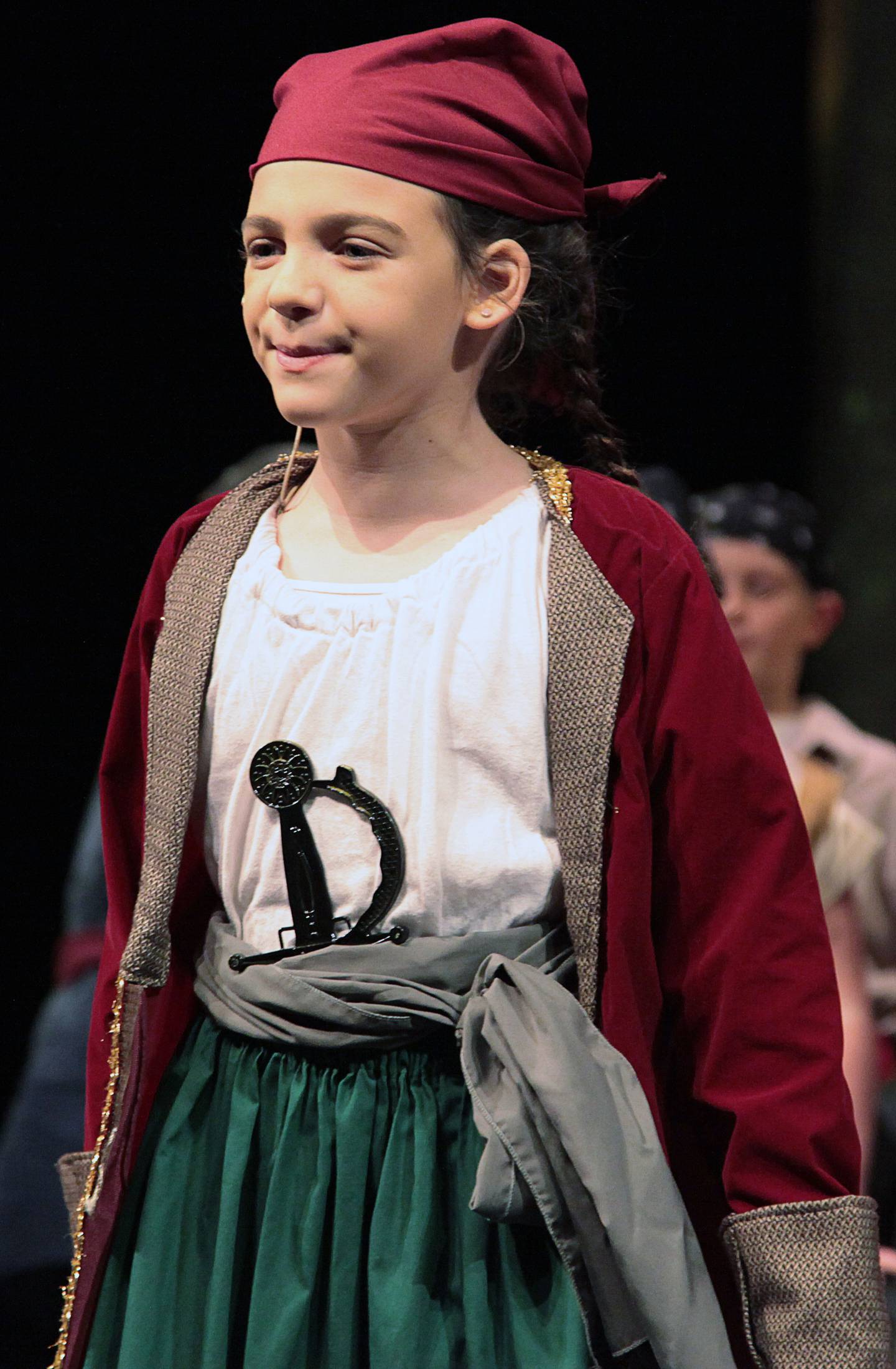 Woodlawn Arts Academy student Taylor Jakobs performing as the First Mate in the academy’s fall musical theatre production of “Pirates Past Noon Kids.”