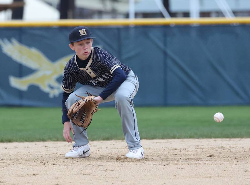 Thursday, April 17, 2025, during their game against Parkview Christian Academy at Hiawatha High School in Kirkland.