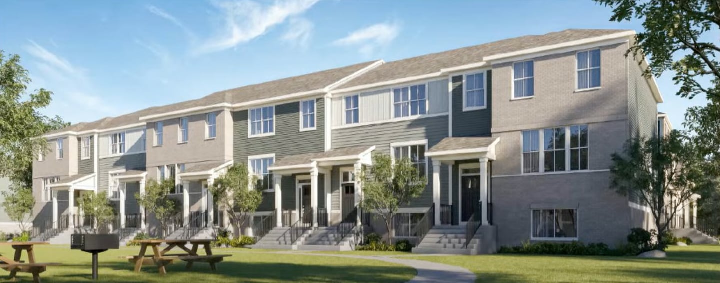 A rendering of townhomes proposed to be developed by Lennar Corp. at 775 S. Main St., Crystal Lake.