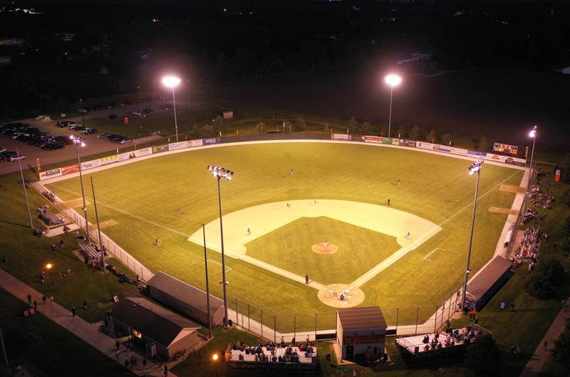 Illinois Valley Pistol Shrimp take the field against Rex Baseball during the home opener Thursday, June 2, 2022 at Veterans Park in Peru.