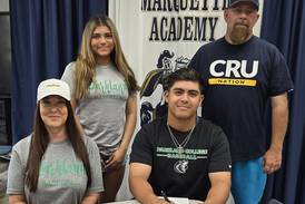Marquette’s Sam Mitre will play baseball at Parkland College