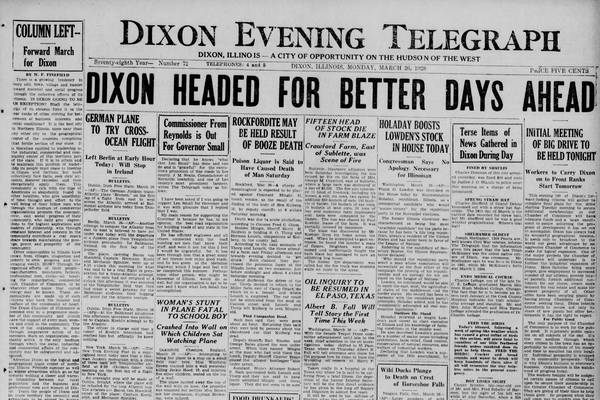 Historical covers for March 26: Dixon headed for better days ahead