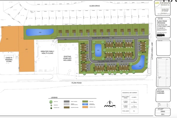 Criticized housing development returns to Sycamore City Council Monday 