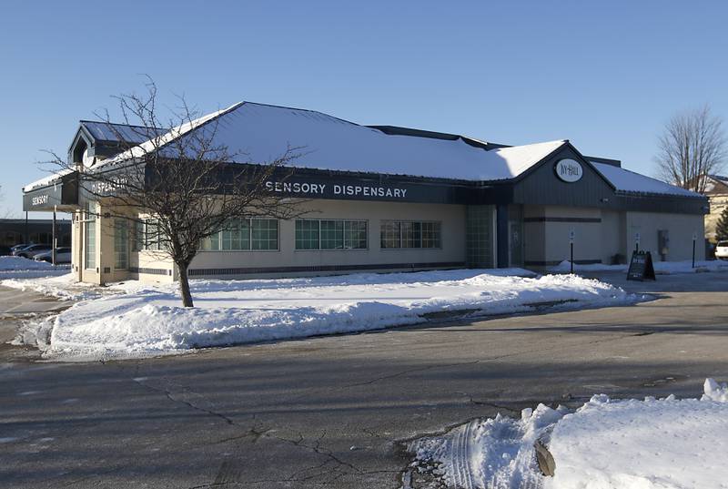 The new Ivy Hall Crystal Lake, a social equity-licensed cannabis dispensary that recently opened at 501 Pingree Road in Crystal Lake, on Thursday, Feb. 2, 2023.