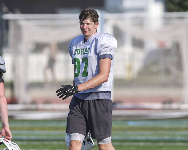 Hunter Stepanich at York High School football practice, Thursday, Aug 14, 2025  in Elmhurst.