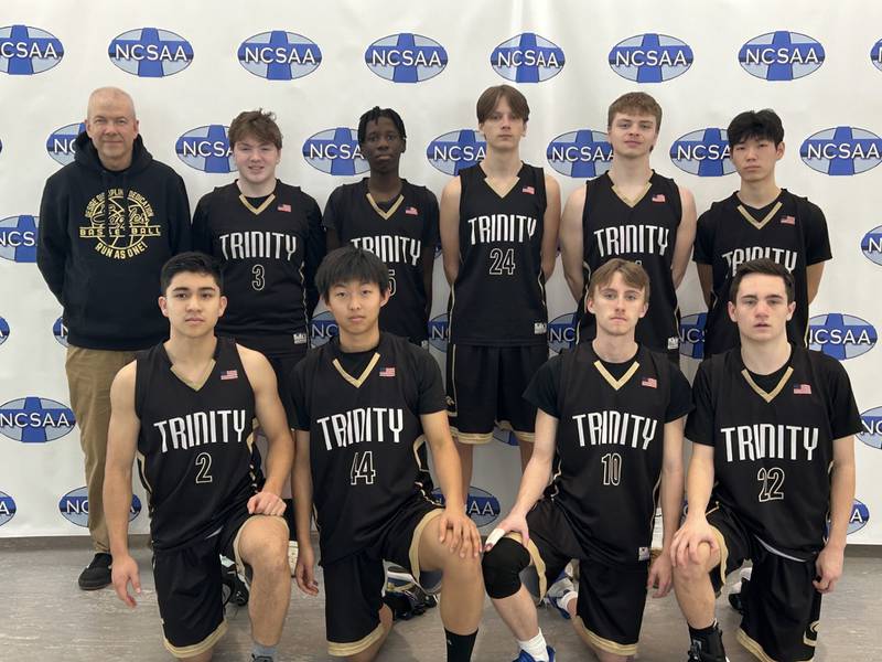 The Trinity boys basketball team.