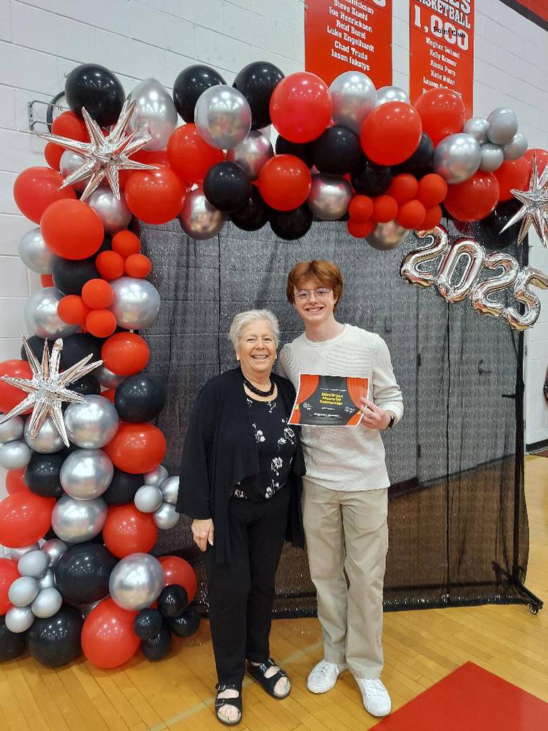 Brendan Massey poses after being named one of four recipients of the 2025 Indian Valley Theater Mimi Bryan Memorial Scholarship.