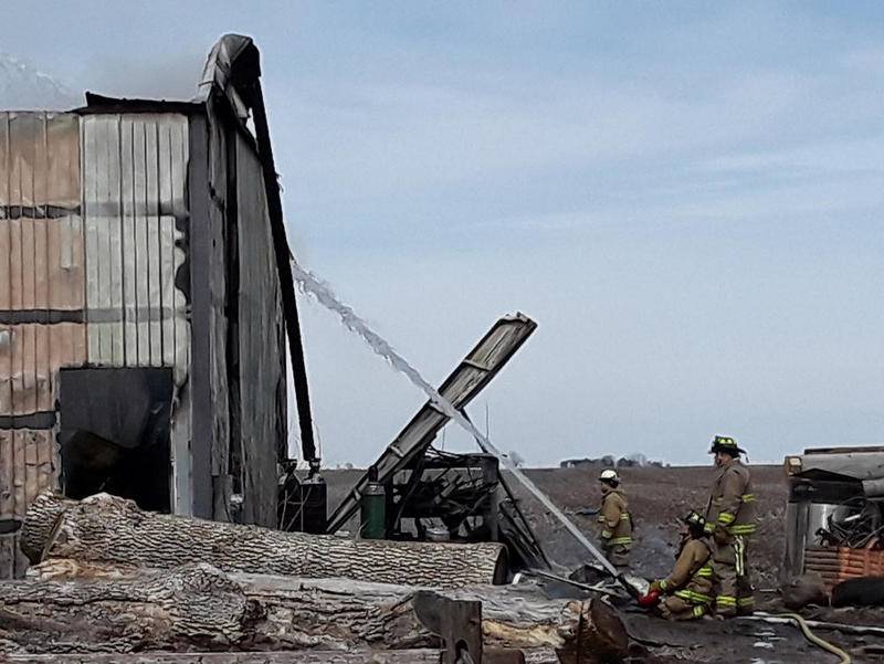 Fastmoving fire consumes rural Lostant building Shaw Local