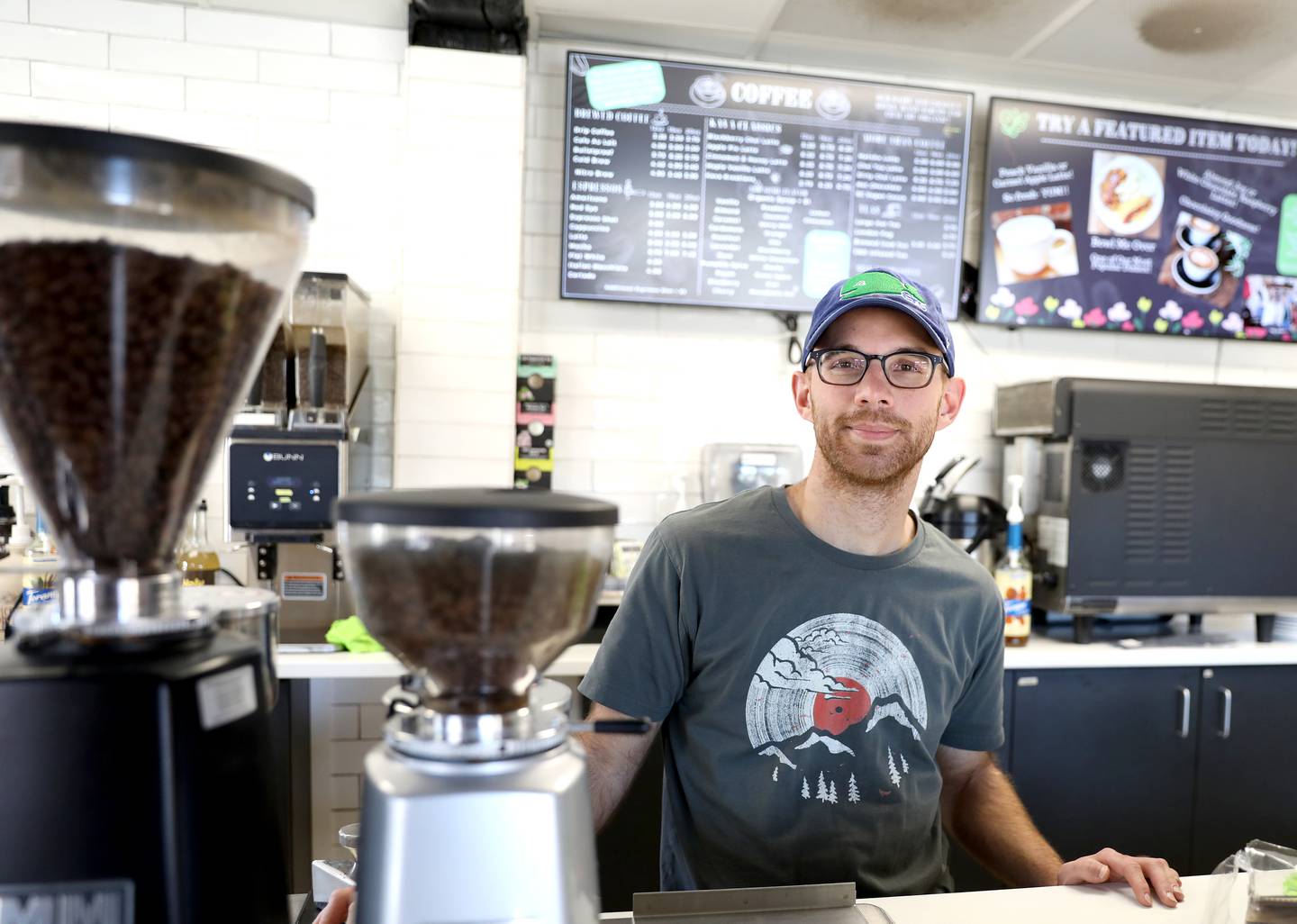 Alex Behrens purchased Kava Diem Organic River Cafe in St. Charles late last month.