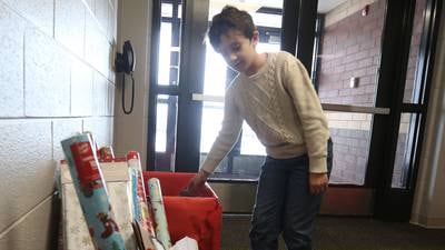 Dimmick Third-Graders launch “Small School, Big Hearts” toy drive
