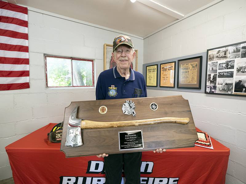 Dixon Rural firefighter honored for 44-year career