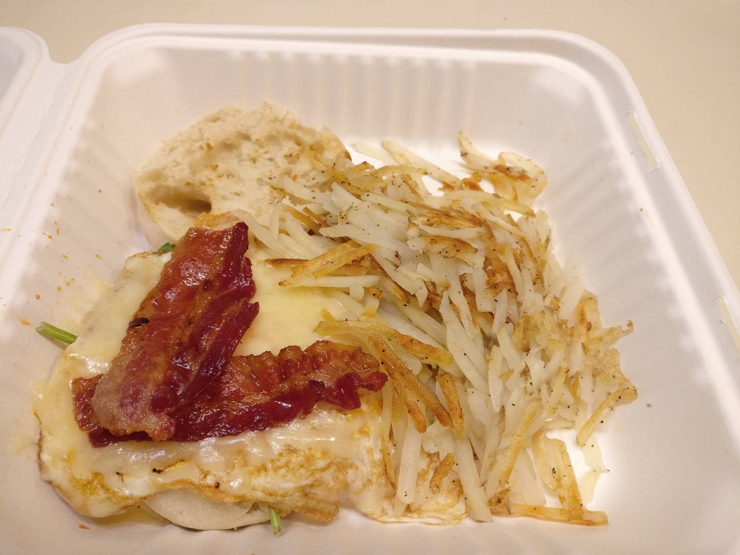 The Bacon, Egg and Yum breakfast sandwich at Kava Diem in St. Charles.