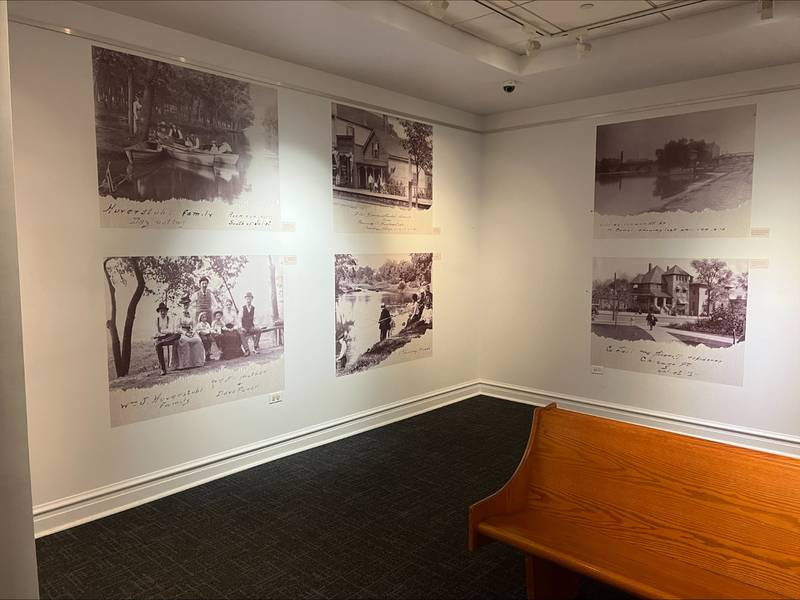 The Frederick W. Huverstuhl Photography Exhibit at the Joliet Area Historical Museum includes images of Huverstuhl’s family, home, travels and Joliet streetscapes.