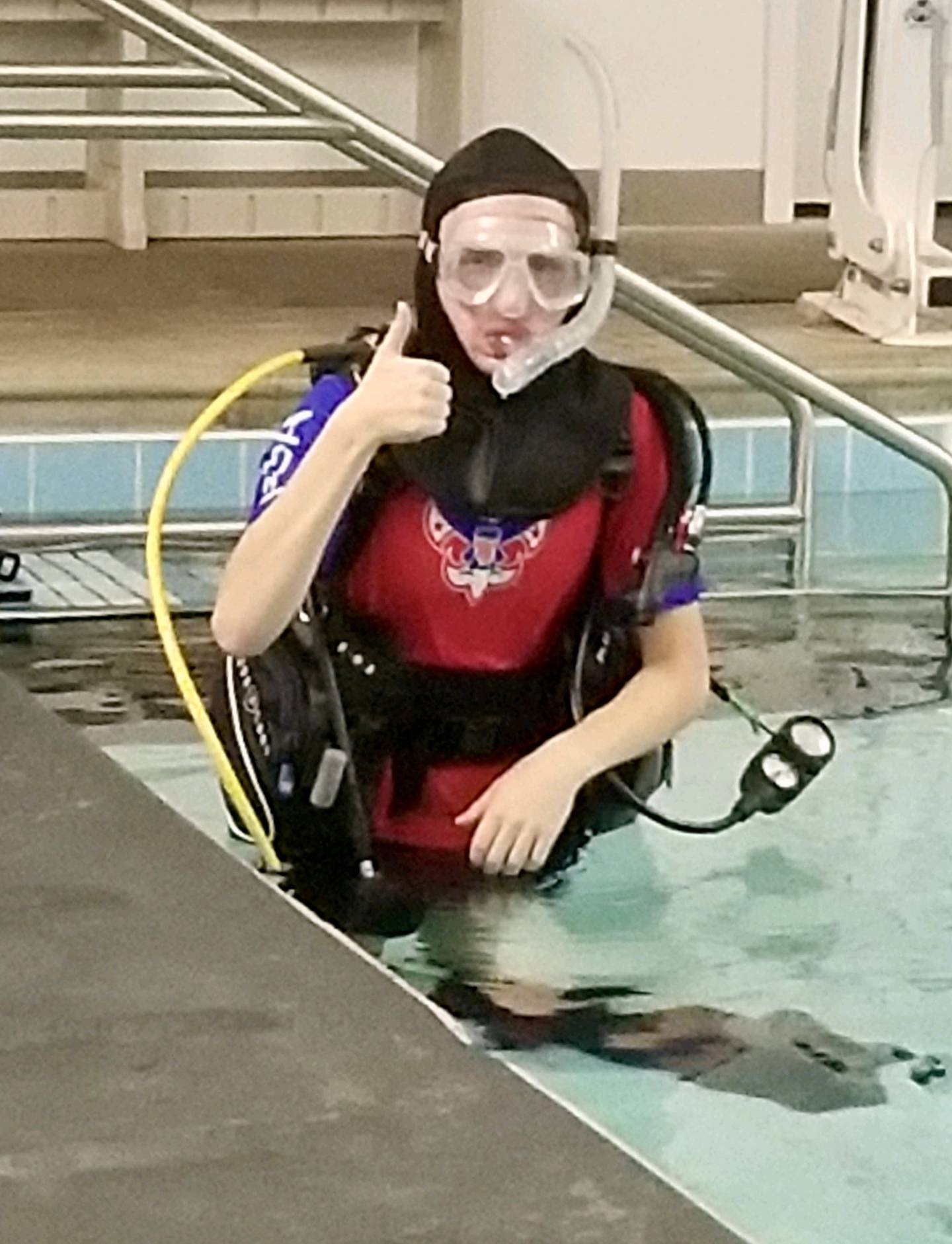 Eagle Scout David Etling said his Scuba Diving merit badge was the hardest and most costly of his 137 Boy Scouts of America badges he's received because it required special equipment and paying for scuba trainers.