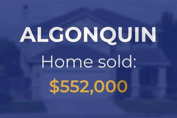 Residential home sells in Algonquin for $552,000