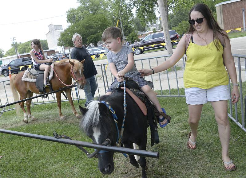 Many youngsters spent a good part of Tuesday riding ponies, which was part of Sheridan’s 4th of July celebration.