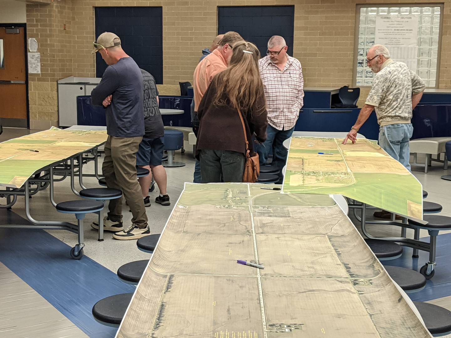 Area residents attend a public information meeting on May 20, 2026 about proposed improvements to Ridge Road from Caton Farm Road to Plainfield Road.