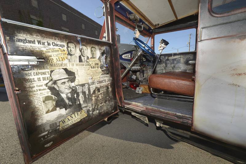 This customized 1929 Ford with a gangster theme, was on display during the Dream Machines Car Club’s Cruise Night  Saturday in Streator.