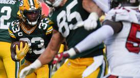 Aaron Jones rushing yards prop, touchdown prop for Sunday’s Packers vs. New York Giants game in London