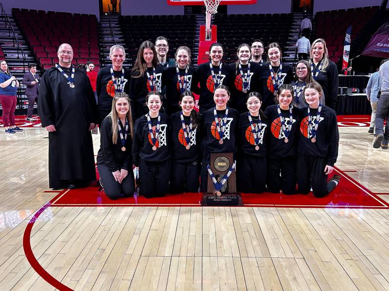 St. Bede Academy will host a season celebration for their state girls basketball team in recognition of its fourth-place finish in the Class 1A State Tournament at 6:30 p.m. Tuesday at Abbot Vincent Gymnasium.