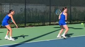 Girls Tennis: Paired together by necessity, St. Francis juniors Maddie Hoden and Elen Ryson prove a perfect fit