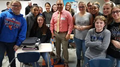 His 1st school job was custodian. Now he’s a dual-language teacher in Crystal Lake