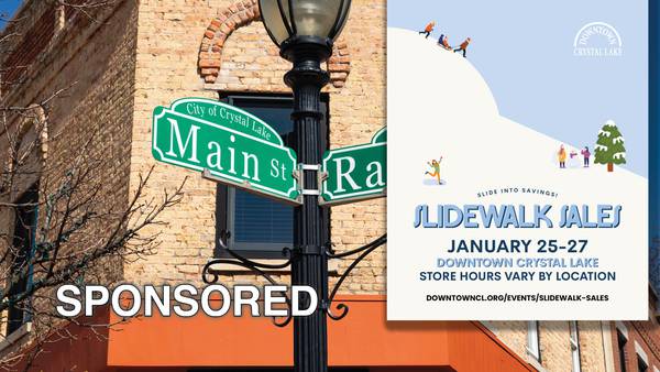 Slidewalk Sales Return to Downtown Crystal Lake in January!