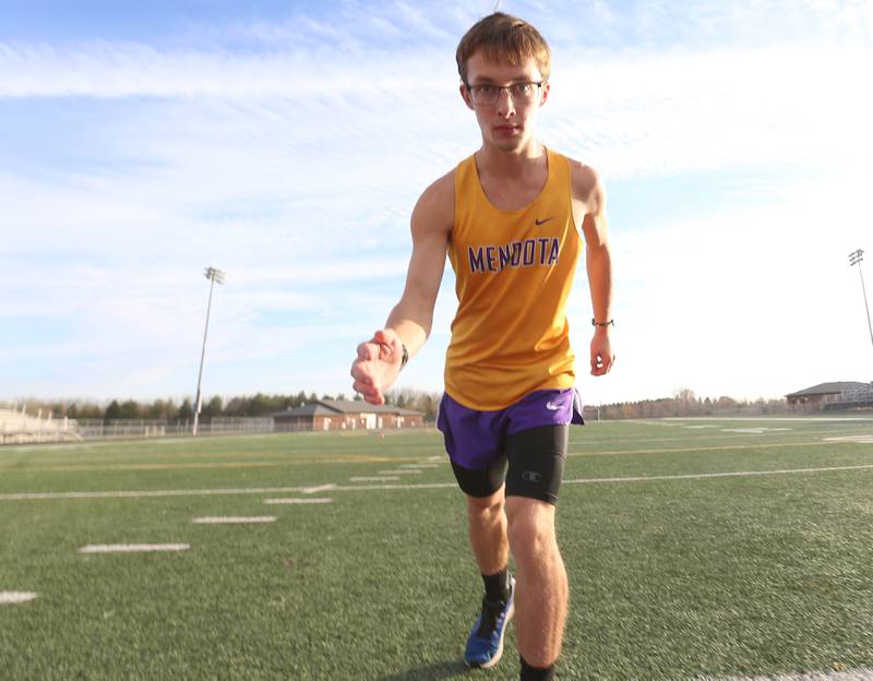 Mendota's Anthony Kelson is the NewsTribune boys cross county runner of the year on Tuesday, Nov. 8, 2023 in Mendota.