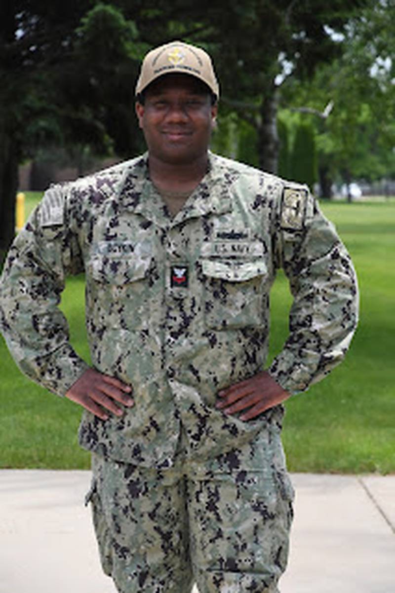 Petty Officer 1st Class Brandon Boykin, a native of Waukegan, is currently stationed at NSGL as an instructor with Naval Education and Training Command.