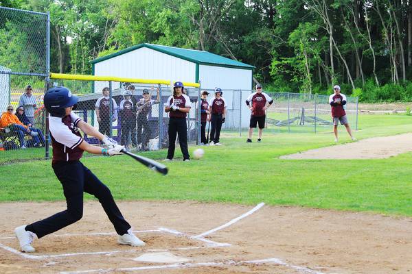 Bases loaded with youth baseball in Dixon