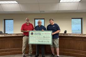 Marseilles Lions Club completes $7,000 pledge for Broadway Park pavilion