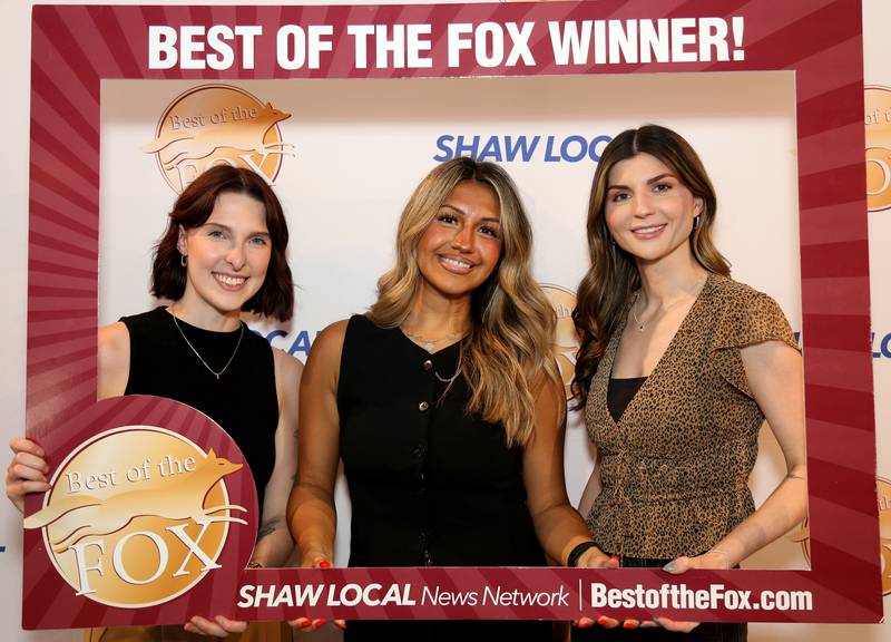 Tori Watkins, Adilene Rodriguez and Holli Vasa (Stephen Alan Salon) pose for a Best of the Fox photo on Wednesday, June 25, 2025.