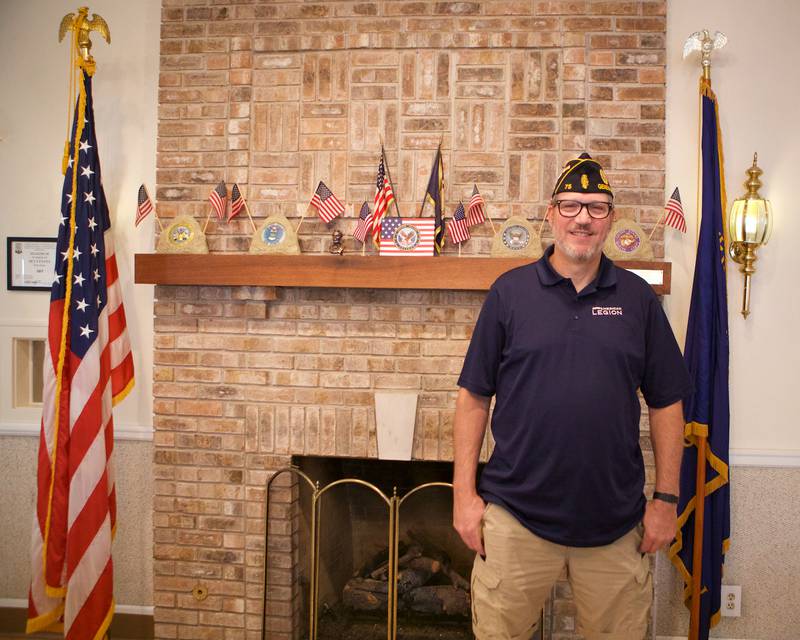 Geneva's American Legion Post 75 Commander Michael Ferrari on Saturday , Oct. 4, 2025 in Geneva.