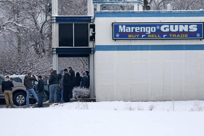 Marengo Fire Dept. called to Marengo Guns for accidental gunshot wound