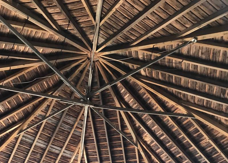 An 1876 octagonal barn near Spring Grove could be torn down soon, even though the roof and ceiling interior have retained their integrity.