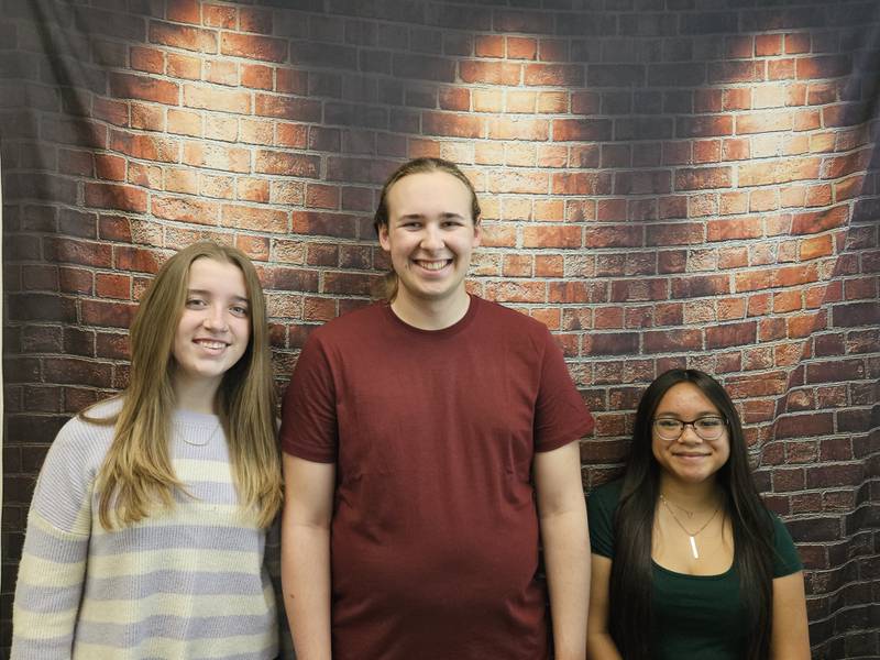 Three students at Princeton High School earned academic honors from the College Board PSAT/NMSQT National Recognition Program. The programs celebrate the hard work of thousands of high school students nationwide to help them showcase their strong academic performance. They are Grace Eggers (left), Gavin Pinter and Arianne Tirao.