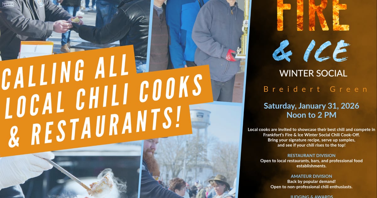 Compete in Frankfort’s Fire & Ice Winter Social Chili Cook-Off