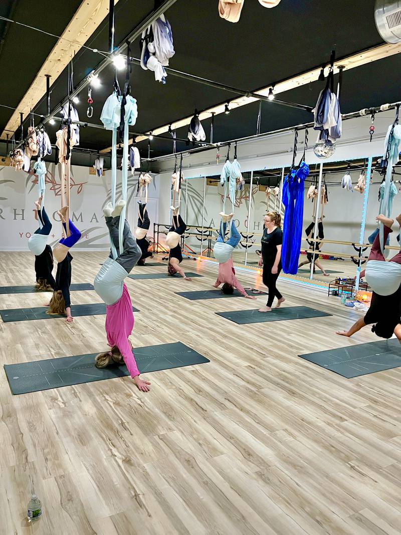 People participate in activities at the Rhúomai Studio in downtown Dixon. The studio is hosting an open house called Autumn Awakening: A Wellness Experience on Sept. 20.